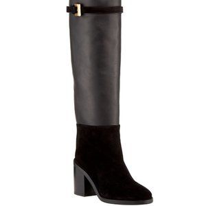 STUART WEITZMAN Morrison Chic Leather/Suede Knee Boot NIB